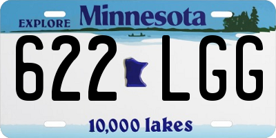 MN license plate 622LGG