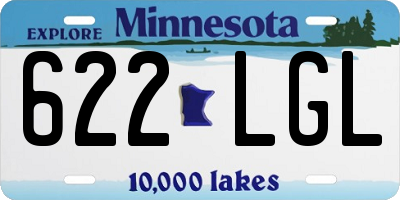 MN license plate 622LGL