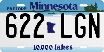 MN license plate 622LGN
