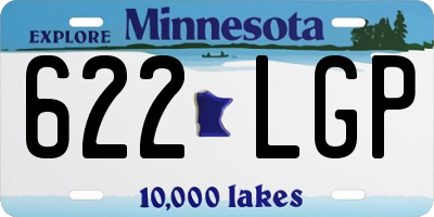 MN license plate 622LGP