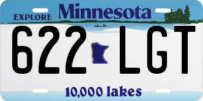 MN license plate 622LGT