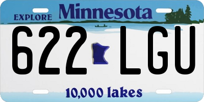 MN license plate 622LGU