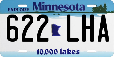 MN license plate 622LHA