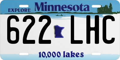 MN license plate 622LHC