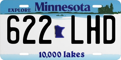 MN license plate 622LHD