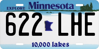 MN license plate 622LHE