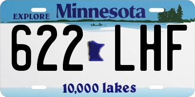 MN license plate 622LHF