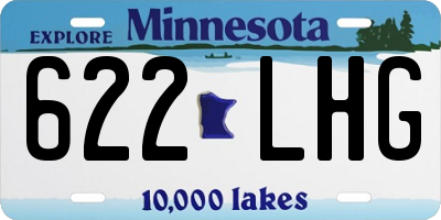 MN license plate 622LHG