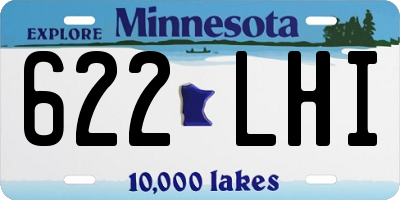 MN license plate 622LHI