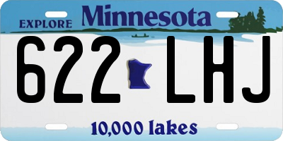 MN license plate 622LHJ