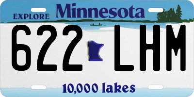 MN license plate 622LHM