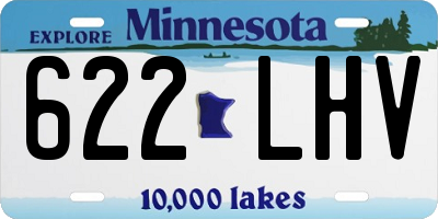 MN license plate 622LHV