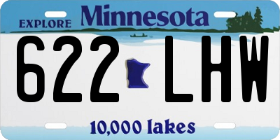 MN license plate 622LHW