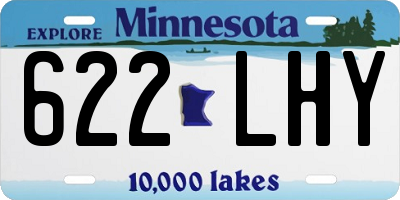 MN license plate 622LHY