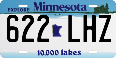 MN license plate 622LHZ