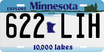 MN license plate 622LIH
