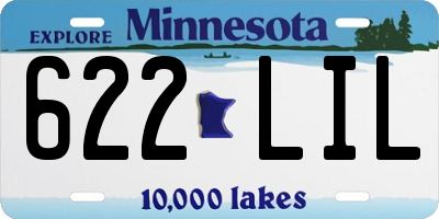 MN license plate 622LIL