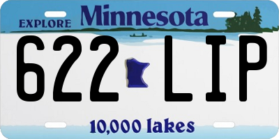 MN license plate 622LIP