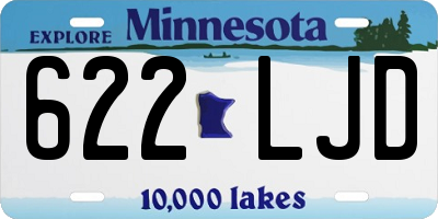 MN license plate 622LJD