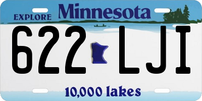 MN license plate 622LJI