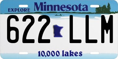 MN license plate 622LLM