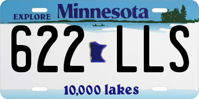 MN license plate 622LLS