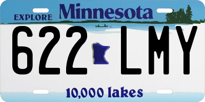MN license plate 622LMY