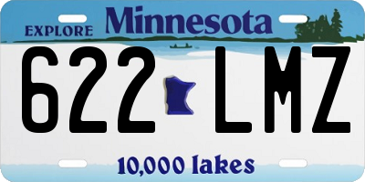 MN license plate 622LMZ
