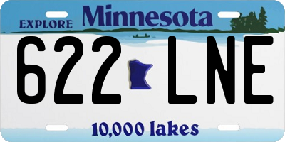 MN license plate 622LNE