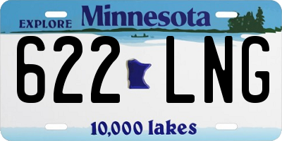 MN license plate 622LNG