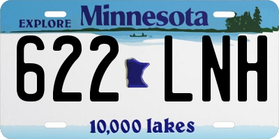 MN license plate 622LNH