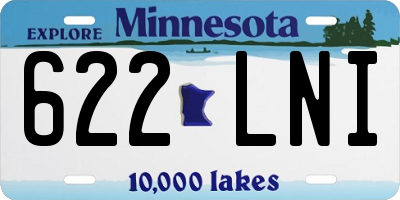 MN license plate 622LNI