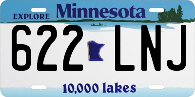 MN license plate 622LNJ