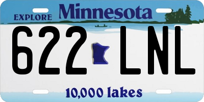 MN license plate 622LNL