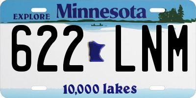 MN license plate 622LNM