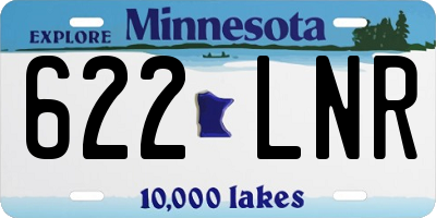 MN license plate 622LNR