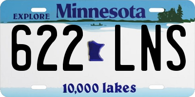 MN license plate 622LNS