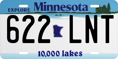 MN license plate 622LNT