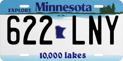 MN license plate 622LNY