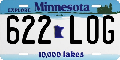 MN license plate 622LOG