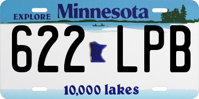 MN license plate 622LPB