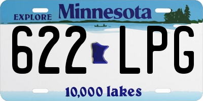 MN license plate 622LPG