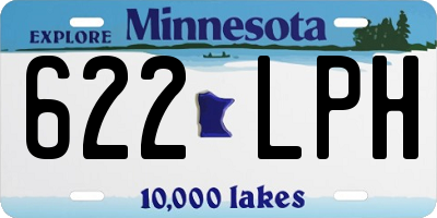 MN license plate 622LPH
