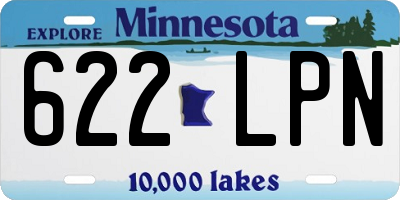 MN license plate 622LPN