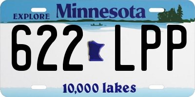 MN license plate 622LPP