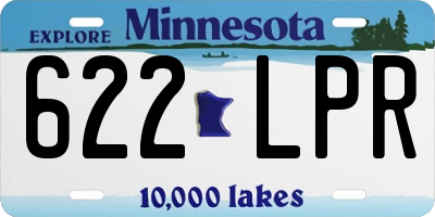 MN license plate 622LPR