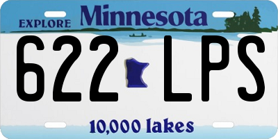 MN license plate 622LPS
