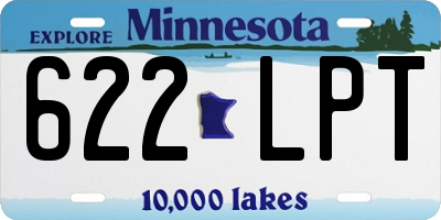 MN license plate 622LPT