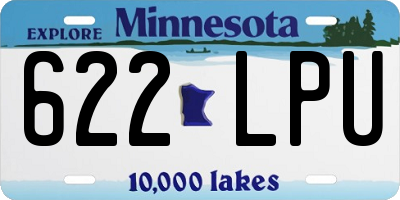 MN license plate 622LPU