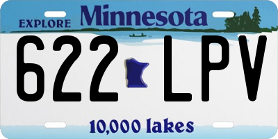 MN license plate 622LPV